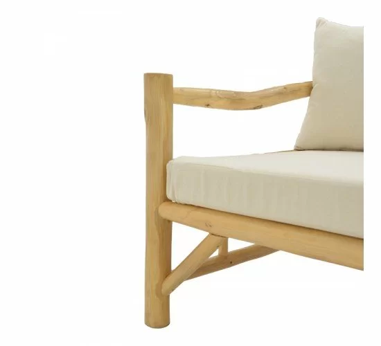 Καναπές Roziana φυσικό teak ξύλο 210x100x80εκ Υλικό: TEAKWOOD - FABRIC 335-000021 Καναπές Roziana φυσικό teak ξύλο 210x100x80εκ Υλικό: TEAKWOOD - FABRIC 335-000021