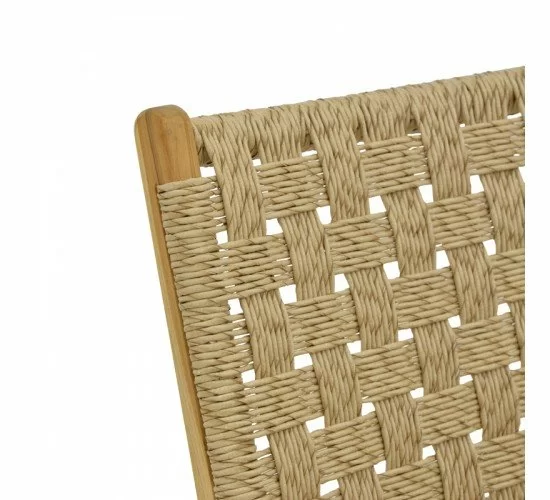 Καρέκλα Foldere φυσικό teak ξύλο-σχοινί 65x78x68εκ Υλικό: TEAKWOOD - SYNTHETIC ROPE 336-000011 Καρέκλα Foldere φυσικό teak ξύλο-σχοινί 65x78x68εκ Υλικό: TEAKWOOD - SYNTHETIC ROPE 336-000011