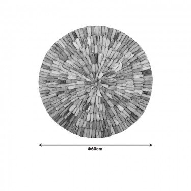 Διακοσμητικό τοίχου Wargrene φυσικό drift ξύλο Φ60x6εκ Υλικό: SUARWOOD 336-000016