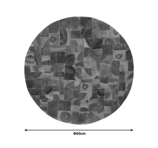 Διακοσμητικό τοίχου Sorendine φυσικό ξύλο Φ60x4εκ Υλικό: RECYCLE WOOD 336-000018