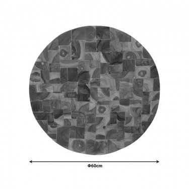 Διακοσμητικό τοίχου Sorendine φυσικό ξύλο Φ60x4εκ Υλικό: RECYCLE WOOD 336-000018