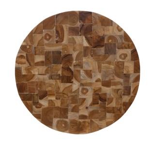 Διακοσμητικό τοίχου Sorendine φυσικό ξύλο Φ60x4εκ Υλικό: RECYCLE WOOD 336-000018