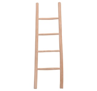 Σκάλα Morjeve teak ξύλο σε φυσική απόχρωση 45x6x150εκ Υλικό: TEAK WOOD 336-000024