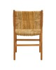 Καρέκλα Refane σκελετός teak ξύλο με ψάθα σε φυσική απόχρωση 50x58x85εκ Υλικό: TEAKWOOD - STRAW 336-000026