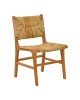 Καρέκλα Refane σκελετός teak ξύλο με ψάθα σε φυσική απόχρωση 50x58x85εκ Υλικό: TEAKWOOD - STRAW 336-000026