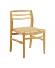 Καρέκλα Tuga σκελετός teak ξύλο-pe σχοινί σε φυσική απόχρωση 50x58x86εκ Υλικό: TEAKWOOD - STRAW 336-000033