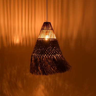 Φωτιστικό οροφής Vajem Inart mendong σε φυσική απόχρωση 50x50x70εκ Υλικό: MENDONG 337-000023