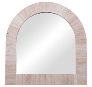 Καθρέπτης Koin I Inart μπανάνα ξύλο σε φυσική απόχρωση 80x80x8εκ Υλικό: BANANA WOOD 337-000028