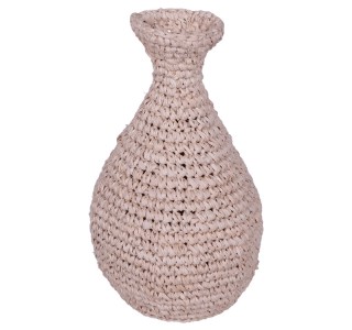 Βάζο Sannery I Inart sisal σε φυσική απόχρωση Φ20x32εκ Υλικό: SISAL 337-000043