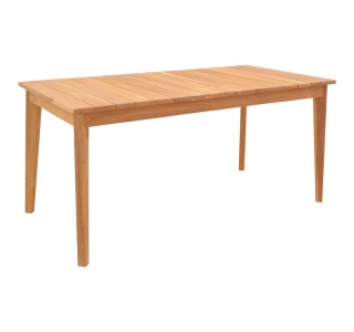 Τραπέζι Ory teak ξύλο σε φυσική απόχρωση 160x80x75εκ Υλικό: TEAK WOOD 340-000004