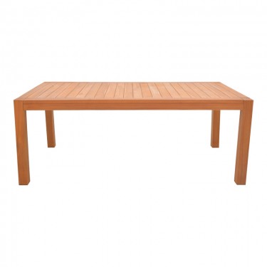 Τραπέζι Vocaly teak ξύλο σε φυσική απόχρωση 200x100x75εκ Υλικό: TEAK WOOD 340-000007