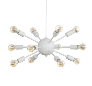 Φωτιστικό οροφής πολύφωτο Ponile λευκό μέταλλο 100x110εκ Υλικό: METAL 342-000013