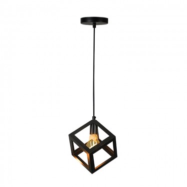 Φωτιστικό οροφής Kibe μαύρο μέταλλο 22x28εκ Υλικό: METAL 342-000014