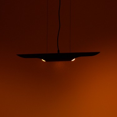 Φωτιστικό οροφής Gikline μαύρο-χρυσό μέταλλο Φ60x6εκ Υλικό: METAL 342-000039