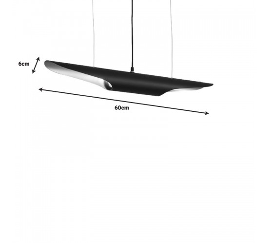 Φωτιστικό οροφής Gikline μαύρο-χρυσό μέταλλο Φ60x6εκ Υλικό: METAL 342-000039