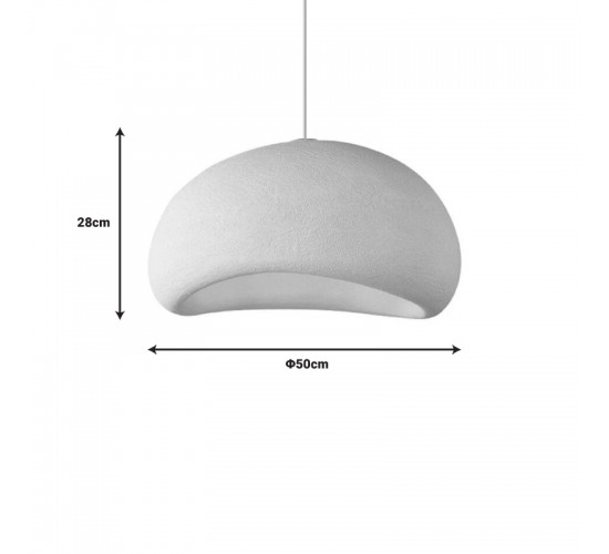 Φωτιστικό οροφής Zulcere I λευκό ps 50x28εκ Υλικό: METAL - POLYESTERE 342-000050