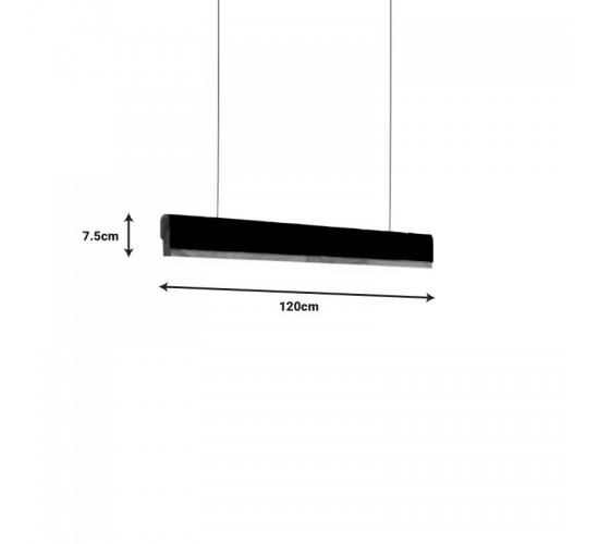Φωτιστικό οροφής Rafmole led μαύρο μέταλλο-ξύλο 120x7.5εκ Υλικό: METAL - WOOD 342-000059 Φωτιστικό οροφής Rafmole led μαύρο μέταλλο-ξύλο 120x7.5εκ Υλικό: METAL - WOOD 342-000059