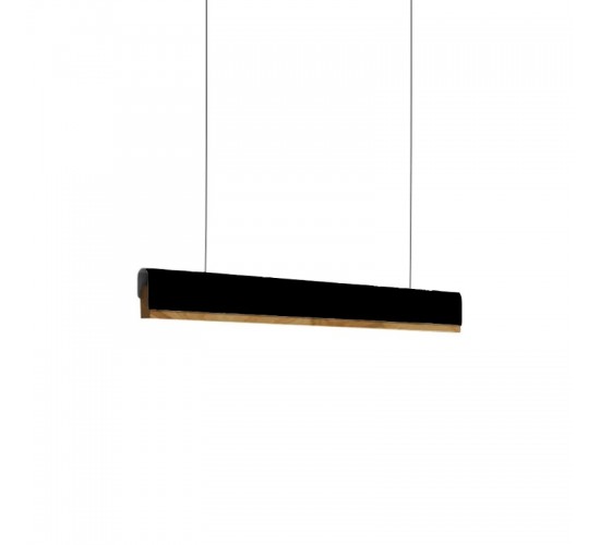 Φωτιστικό οροφής Rafmole led μαύρο μέταλλο-ξύλο 120x7.5εκ Υλικό: METAL - WOOD 342-000059 Φωτιστικό οροφής Rafmole led μαύρο μέταλλο-ξύλο 120x7.5εκ Υλικό: METAL - WOOD 342-000059