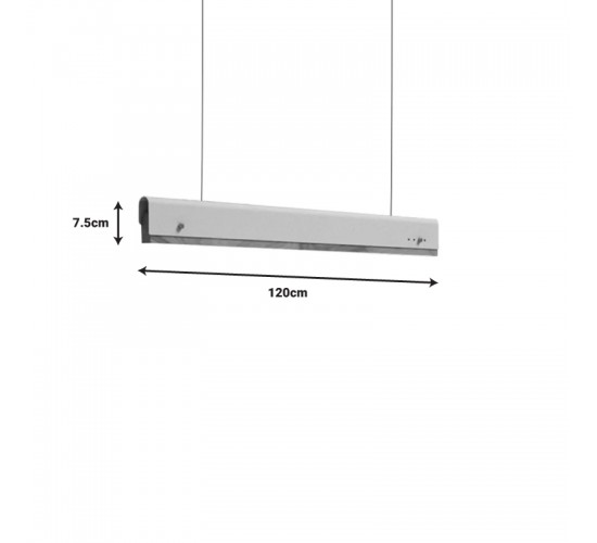 Φωτιστικό οροφής Rafmole Led λευκό μέταλλο-ξύλο 120x7.5εκ Υλικό: METAL - WOOD 342-000060 Φωτιστικό οροφής Rafmole Led λευκό μέταλλο-ξύλο 120x7.5εκ Υλικό: METAL - WOOD 342-000060