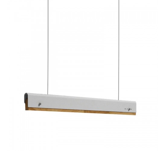 Φωτιστικό οροφής Rafmole Led λευκό μέταλλο-ξύλο 120x7.5εκ Υλικό: METAL - WOOD 342-000060 Φωτιστικό οροφής Rafmole Led λευκό μέταλλο-ξύλο 120x7.5εκ Υλικό: METAL - WOOD 342-000060