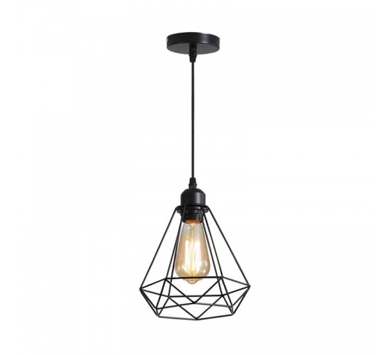 Φωτιστικό οροφής Jabrey μαύρο μέταλλο Φ20.5x25εκ Υλικό: METAL. 342-000064