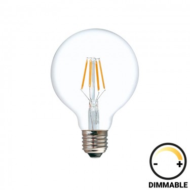 Λαμπτήρας LED G95 Bulb dimmable 4W E27 200-220V clear Υλικό: GLASS 342-000071