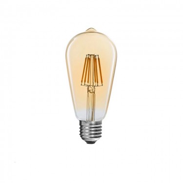 Λαμπτήρας LED ST64 Bulb 4W 3000K E27 amber Υλικό: GLASS 342-000078
