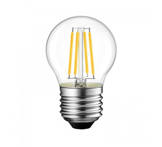 Λαμπτήρας LED G45 Bulb 4W 3000K E27 clear Υλικό: GLASS 342-000083