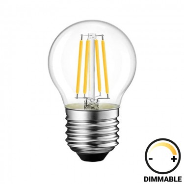 Λαμπτήρας LED G45 Bulb dimmable 4W E27 clear Υλικό: GLASS 342-000084