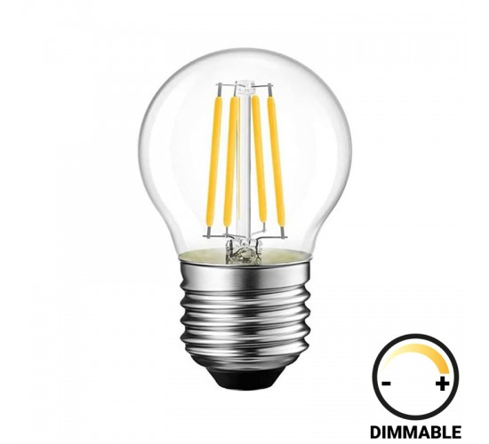 Λαμπτήρας LED G45 Bulb dimmable 6W E27 clear Υλικό: GLASS 342-000086