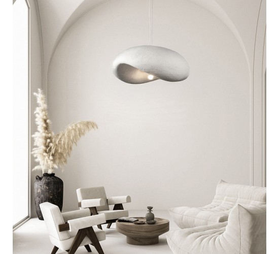 Φωτιστικό οροφής led Ferecon E27 ps λευκό Φ45x25εκ Υλικό: METAL - POLYSTYRENE 342-000093