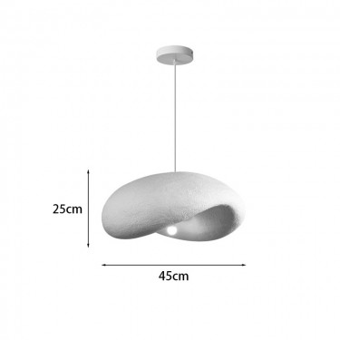 Φωτιστικό οροφής led Ferecon E27 ps λευκό Φ45x25εκ Υλικό: METAL - POLYSTYRENE 342-000093