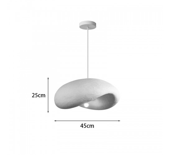 Φωτιστικό οροφής led Ferecon E27 ps λευκό Φ45x25εκ Υλικό: METAL - POLYSTYRENE 342-000093