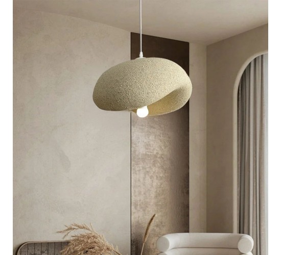 Φωτιστικό οροφής led Ferecon E27 ps μπεζ Φ45x25εκ Υλικό: METAL - POLYSTYRENE 342-000094