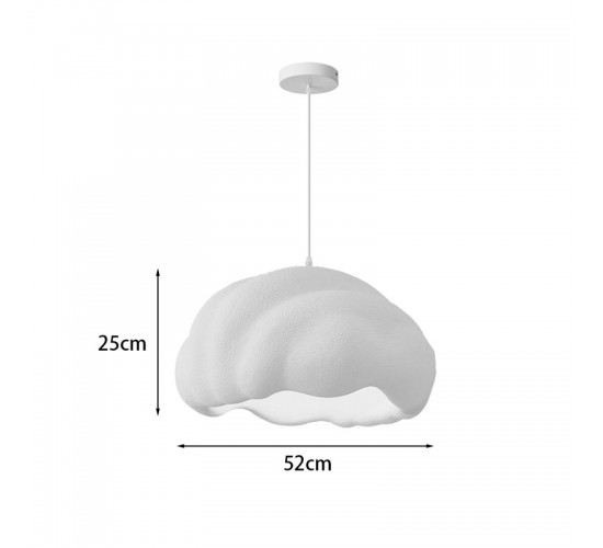 Φωτιστικό οροφής Vomber E27 ps λευκό Φ52x28εκ Υλικό: METAL - POLYSTYRENE 342-000095