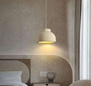 Φωτιστικό οροφής led Jenila E27 ps μπεζ Φ30x20εκ Υλικό: METAL - POLYSTYRENE 342-000097