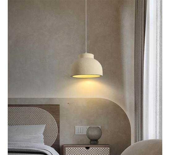 Φωτιστικό οροφής Jenila E27 ps μπεζ Φ30x20εκ Υλικό: METAL - POLYSTYRENE 342-000097