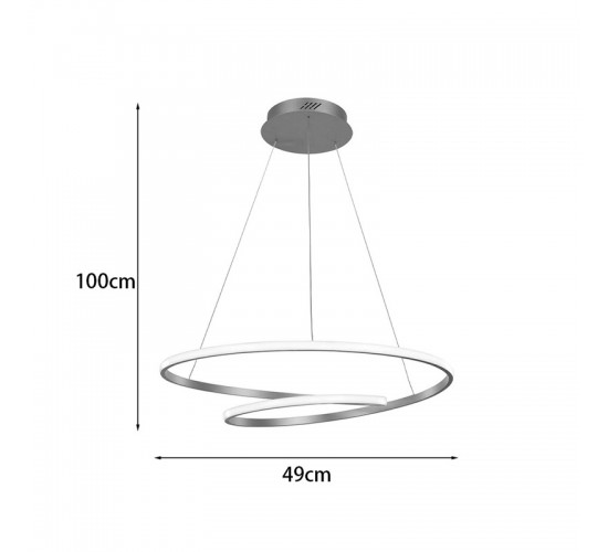 Φωτιστικό οροφής Rexon led μέταλλο χρυσό Φ49x12εκ Υλικό: METAL - ACRILIC 342-000102