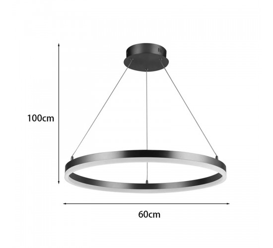 Φωτιστικό οροφής Nebrian led μέταλλο χρυσό Φ60x15εκ Υλικό: METAL - ACRILIC 342-000104