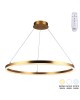 Φωτιστικό οροφής Nebrian led μέταλλο χρυσό Φ60x15εκ Υλικό: METAL - ACRILIC 342-000104