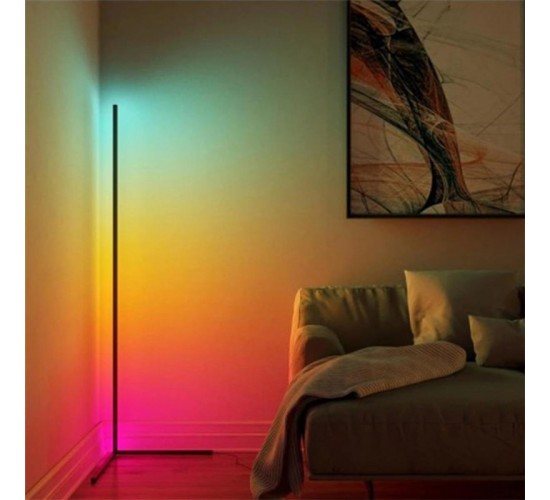 Φωτιστικό δαπέδου Nanek led μέταλλο μαύρο 30x30x120εκ Υλικό: METAL 342-000110