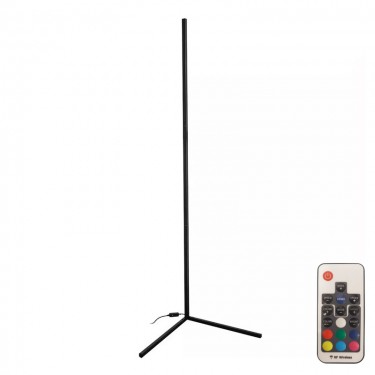 Φωτιστικό δαπέδου Nanek led μέταλλο μαύρο 30x30x120εκ Υλικό: METAL 342-000110