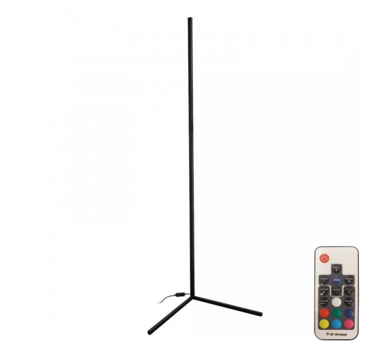 Φωτιστικό δαπέδου Nanek led μέταλλο μαύρο 30x30x120εκ Υλικό: METAL 342-000110