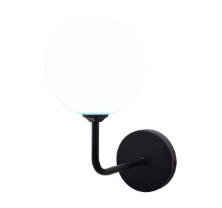 Φωτιστικό τοίχου-απλίκα Cebron G9 μέταλλο μαύρο-λευκο 15x25x28εκ Υλικό: METAL - GLASS 342-000113