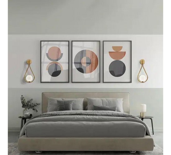 Φωτιστικό τοίχου-απλίκα Teary G9 μέταλλο χρυσό-λευκό 16x12x37εκ Υλικό: METAL - GLASS 342-000119