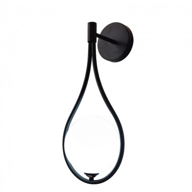 Φωτιστικό τοίχου-απλίκα Teary G9 μέταλλο μαύρο-λευκο 16x12x37εκ Υλικό: METAL - GLASS 342-000120