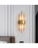 Φωτιστικό τοίχου-απλίκα Fenzy E14 μέταλλο χρυσό-λευκό Φ20x60εκ Υλικό: METAL - GLASS 342-000121