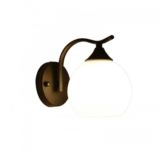 Φωτιστικό τοίχου-απλίκα Belinest E27 μέταλλο - γυαλί σε μαύρο-λευκό 20x14x17εκ Υλικό: METAL - ROPE 342-000125