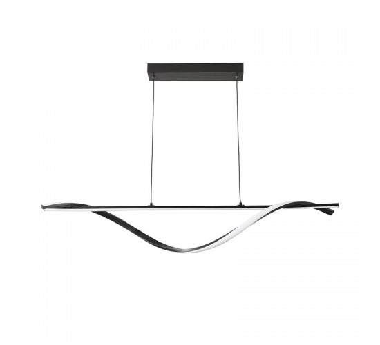 Φωτιστικό οροφής Infinity led μέταλλο μαύρο 120x12x150εκ Υλικό: METAL - 342-000131