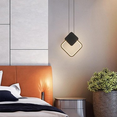 Φωτιστικό οροφής Teebo Led μέταλλο μαυρο 23.5x20x29.5εκ Υλικό: METAL - 342-000135